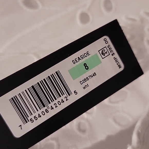 NWT Donna Karan Seaside Eyelet Cutout Dress - Picture 6 of 11